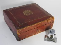 Lot 291 - A red leather dispatch box by Wickwar,...