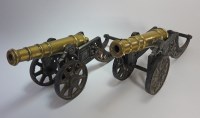 Lot 306 - A pair of 20th century decorative small brass...