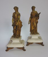 Lot 314 - A pair of 19th century ormolu figures of...