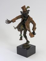 Lot 322 - A modern cold painted bronze figure of a...