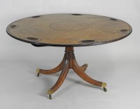 Lot 367 - A George IV style mahogany tilt top pedestal...