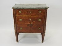 Lot 370 - A 19th century Empire style marble topped...