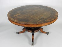 Lot 402 - A Regency rosewood brass inlaid pedestal...
