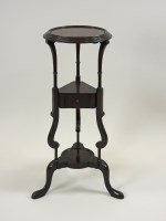 Lot 413 - A George III style mahogany washbowl stand,...