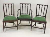 Lot 415 - A set of ten country Sheraton style mahogany...