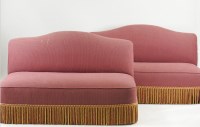 Lot 419 - A pair of contemporary designer open end sofas...