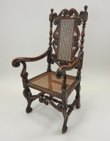 Lot 420 - A William and Mary and later, walnut open...
