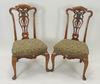 Lot 431 - A set of six early 20th century walnut...