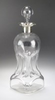 Lot 8 - A Victorian silver mounted glass decanter,...