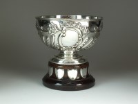 Lot 12 - An Edwardian silver pedestal rose bowl,...