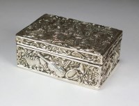 Lot 35 - A continental silver box, Berthold Muller,...
