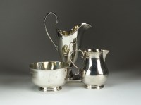 Lot 96 - A silver sugar bowl and cream jug, Charles...