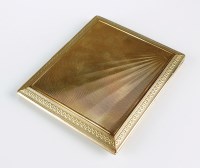 Lot 122 - A 9ct gold cigarette case, London 1926, with...