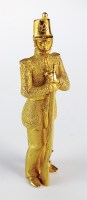 Lot 125 - A cast 9ct gold model of a soldier, TAR,...