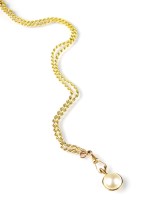 Lot 171 - A yellow metal rope twist chain, with plaque...