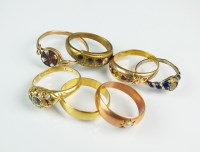 Lot 210 - A 22ct gold wedding band, weight 2.3g,...