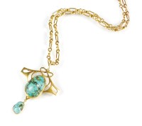 Lot 256 - Murrle Bennett & Co, An Art Nouveau 15ct gold...