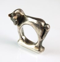 Lot 271 - A silver horse ring, by Mosheh Oved, circa...