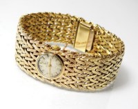 Lot 321 - A Lady's 9ct gold Cyma bracelet watch, the...
