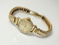 Lot 324 - A Lady's 9ct gold Omega wristwatch, the...