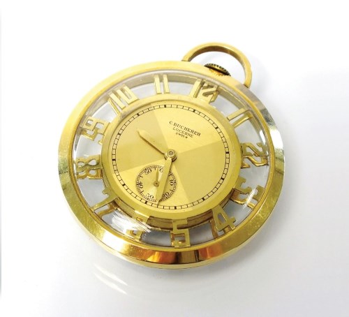 Lot 344 - A Gentleman's 14ct gold Bucherer dress pocket...