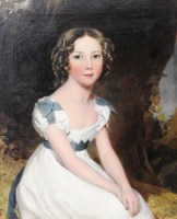 Lot 357 - Henry Hawkins R.B.A (fl. 1820-1881) Portrait...