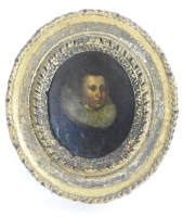 Lot 371 - Continental school, 19th century Portrait of a...