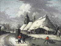 Lot 376 - Dutch school, late 18th/early 19th century...