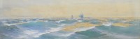 Lot 426 - Baragwanath King (1864-1939) Sailing ships on...