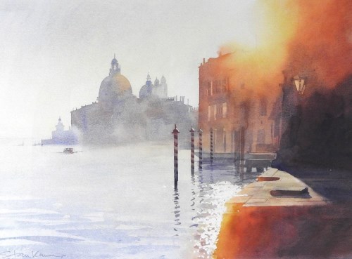 Lot 473 - Stan Kaminski (B.1952) Sunrise over the Salute,...