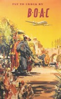 Lot 533 - A collection of 1950s B.O.A.C travel posters,...