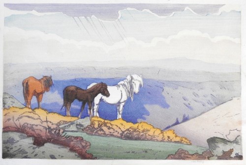Lot 573 - Allen W Seaby (1867-1953) Dartmoor Ponies,...
