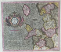Lot 575 - Mercator G, 1609 Westmorlandia, Lancastria,...