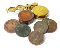 Lot 608 - A collection of coins, to include; a George...
