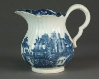 Lot 38 - A rare Caughley baluster jug, perhaps for milk,...