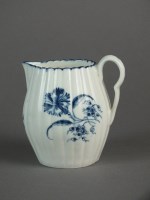 Lot 39 - A Caughley milk jug painted with the...