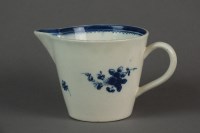 Lot 124 - A Caughley milk jug painted with the Salopian...