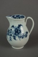 Lot 133 - A Caughley sparrow beak jug transfer-printed...