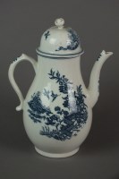 Lot 142 - A Caughley coffee pot and cover...