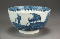 Lot 158 - A small Caughley bowl transfer-printed in the...