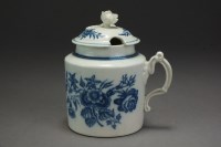 Lot 187 - A Caughley mustard pot and cover...