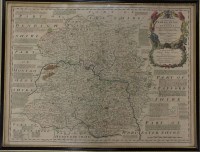 Lot 198 - Emanuel Bowen, 'An Accurate Map of Shrop Shire...