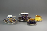 Lot 214 - Coalport cups and saucers, late 19th/early...