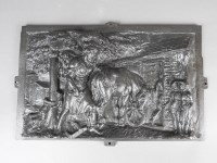 Lot 226 - A Coalbrookdale cast iron plaque, no. 556 and...