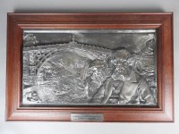 Lot 227 - A Coalbrookdale cast iron commemorative plaque...