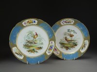 Lot 228 - A pair of Coalport porcelain cabinet plates,...