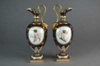 Lot 242 - A pair of Mintons Anton Boullemeir vases (one...