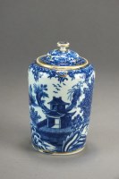 Lot 245 - A Worcester tea canister and cover...