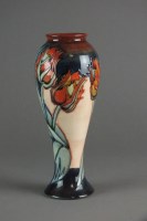 Lot 289 - A contemporary Moorcroft tall and slender vase...