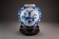 Lot 352 - A Chinese blue and white ginger jar, 19th...